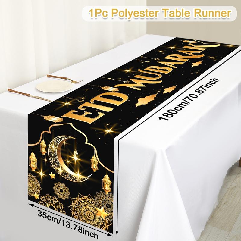 Ramadan Decor Tablecloth EID Mubarak Decor For Home 2025 Ramadan Kareem Islamic Muslim Party Eid Al Adha Gifts Happy Eid Al Fitr
