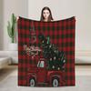 Soft Warm BlanketsStudents Decorative Christmas Santa Throw Blanket Flannel Bedspread Living Room Comfortable Sofa Bed Cover