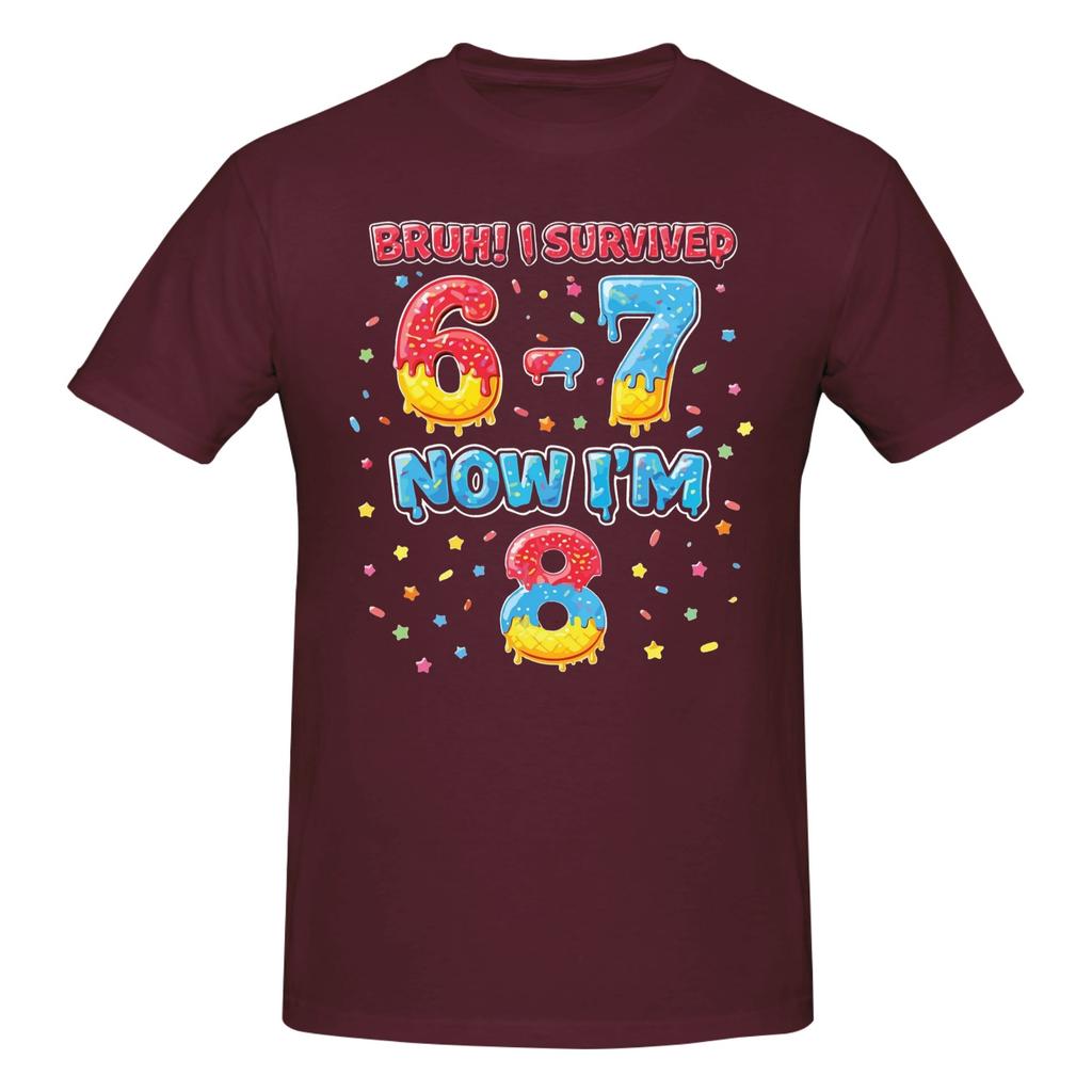 Piece Funny th Birthday Novelty Cotton TShirt Bruh I Survived Party Vibes Tees Tops For Unisex