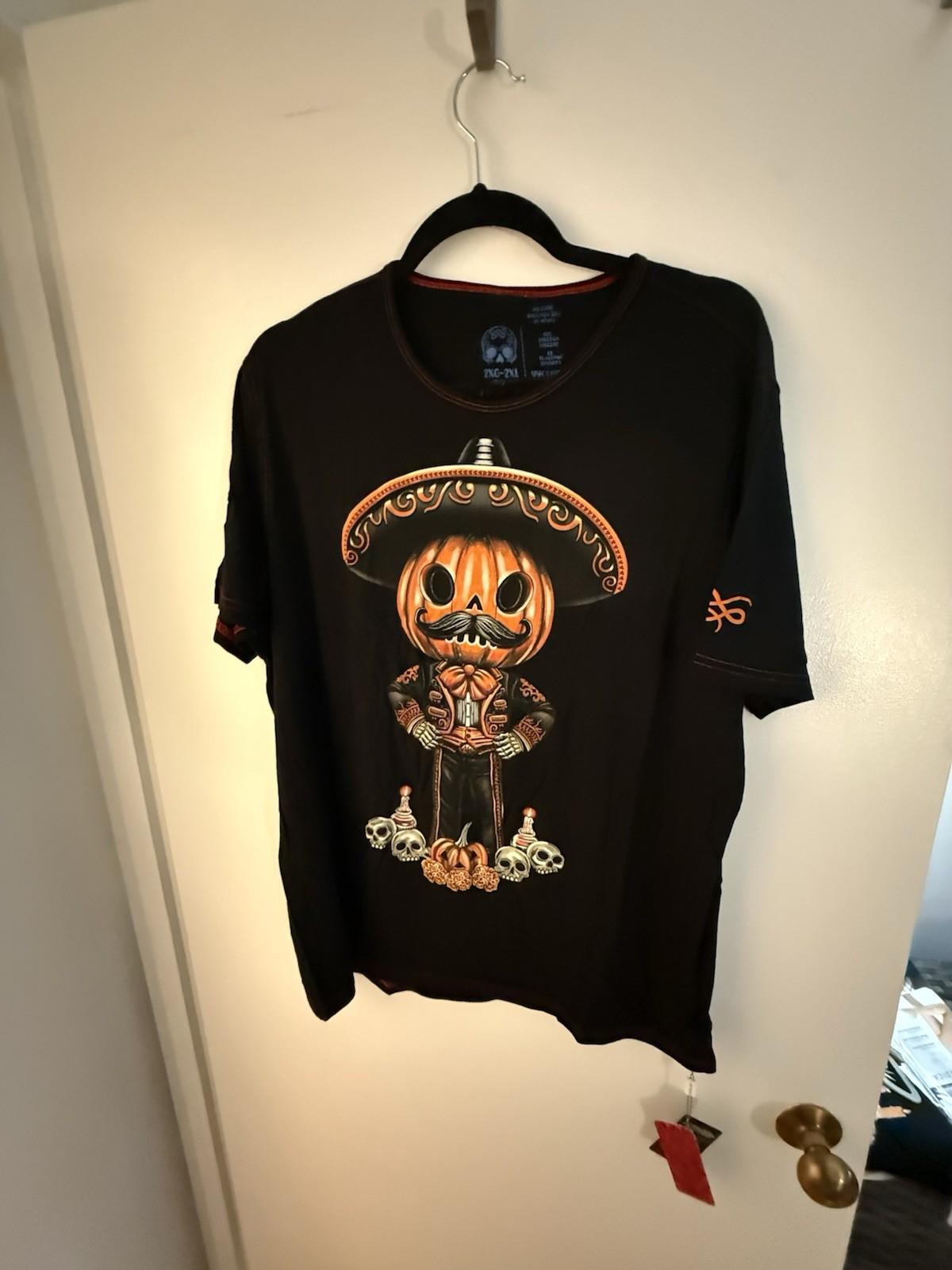 Skull Tshirt Men AyGuey - 2XL Runs small Would fit an L/XL S разноцветный