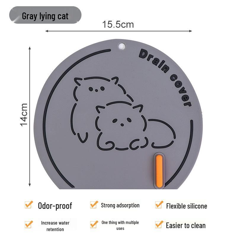 Silikonowa Pokrywa Odpływu Podłogowego - Antyzapachowa, Przeciwinsektowa, Podkładka Zapobiegająca Cofaniu się Wody do Łazienki