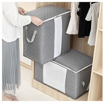Large Capacity Clothes Storage Bag Non-woven Fabrics with Lifting Handle Blanket Storage Bag Foldable Organizing