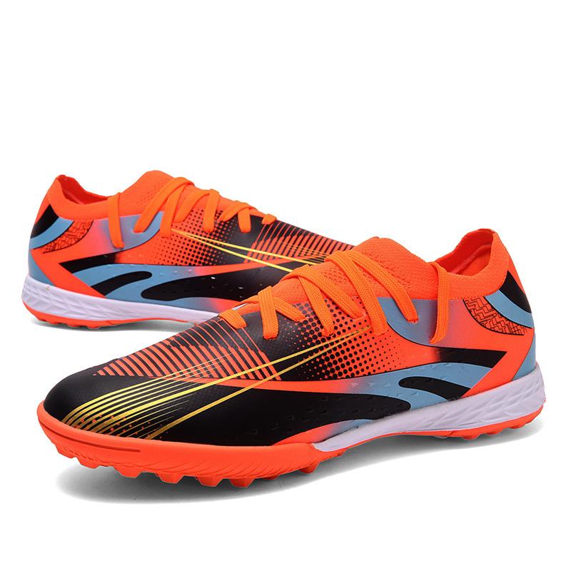 2025 new children's football shoes boys and girls TF broken nails competition training shoes artificial grass sports shoes