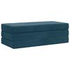 Folding Sofa Bed 120 x 67 x 45 cm Blue