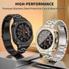 Custodia protettiva integrale in metallo e cinturino in acciaio inossidabile Business Band per Samsung Galaxy Watch Ultra 47mm 2025 Braccialetti