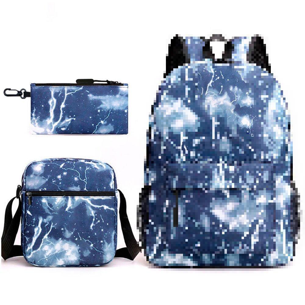 Heat Transfer Three-Piece Schoolbag Cartoon Peripheral Printing Backpack Student Satchel Pencil Case