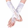 1Pairs Sunscreen Women Lace Gloves Fingerless Bridal Gown Mittens Performance Gloves  Party Dress