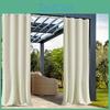 Waterproof Outdoor Curtain With Light Blocking Technology For Patio And Commercial Use