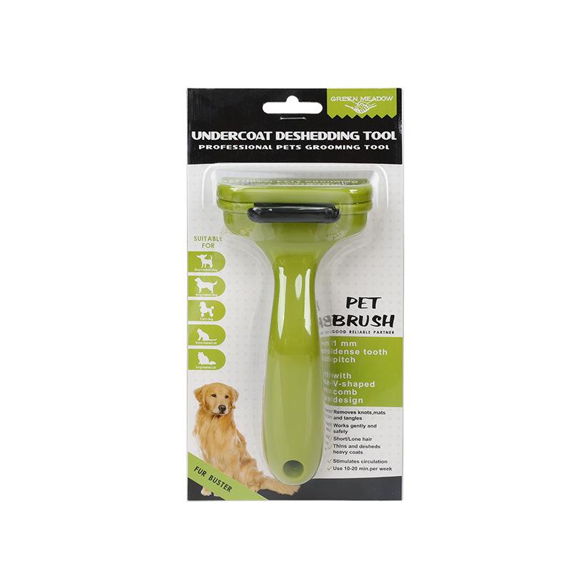 Pet hair removal comb cat hair knife button hair removal comb hair removal brush hair removal comb pet comb dog comb 91512/3/4