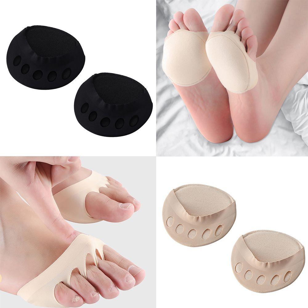 High Heels Ease Pain Socks Toe Pad Insert Half Insoles Forefoot Pads Five Toes