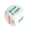Drinking Game Dice Drop Resistant Clear Printed Commands Smooth Surface for Cocktail Party Bachelorette Trip Game Props