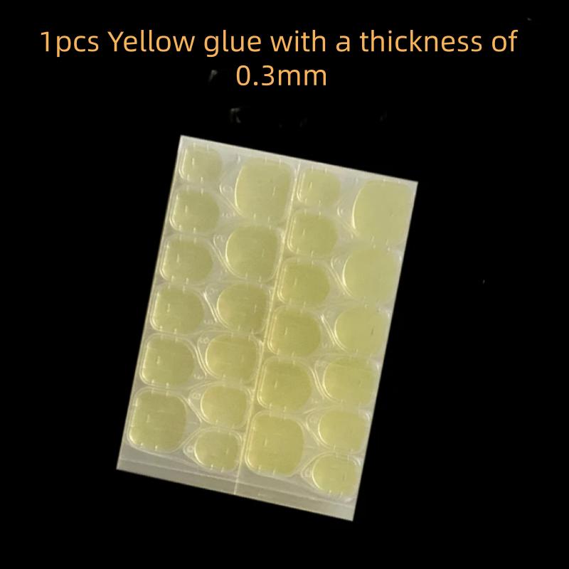 Double Sided Nail Jelly Glue Transparent Fake Nail Art Tape Adhesive Stickers DIY Reusable Nail Accessories