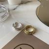 VENTFILLE copper Irregular Surface Interweaving Opening Ring for Women Minimalist Ins Temperament Party Jewellery