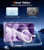 For Samsung Galaxy S26 Ultra S25 Plus Magnetic Phone Case with 2 Glass Screen Protectors MagSafe Non-Yellow Anti-Shock Transpare