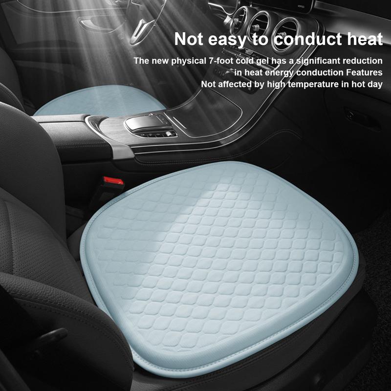 3D Summer Cooling Ice Silk Seat Cover Universal Gel Seat For Car Office Breathable Cushion Mat Car Pad Auto Interior Accessories