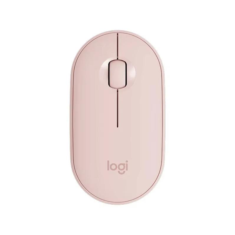 Logitech Fashion Series PEBBLE Mouse Wireless Bluetooth Mouse Office Silent Mouse Symmetrical Mouse Pebble Shape