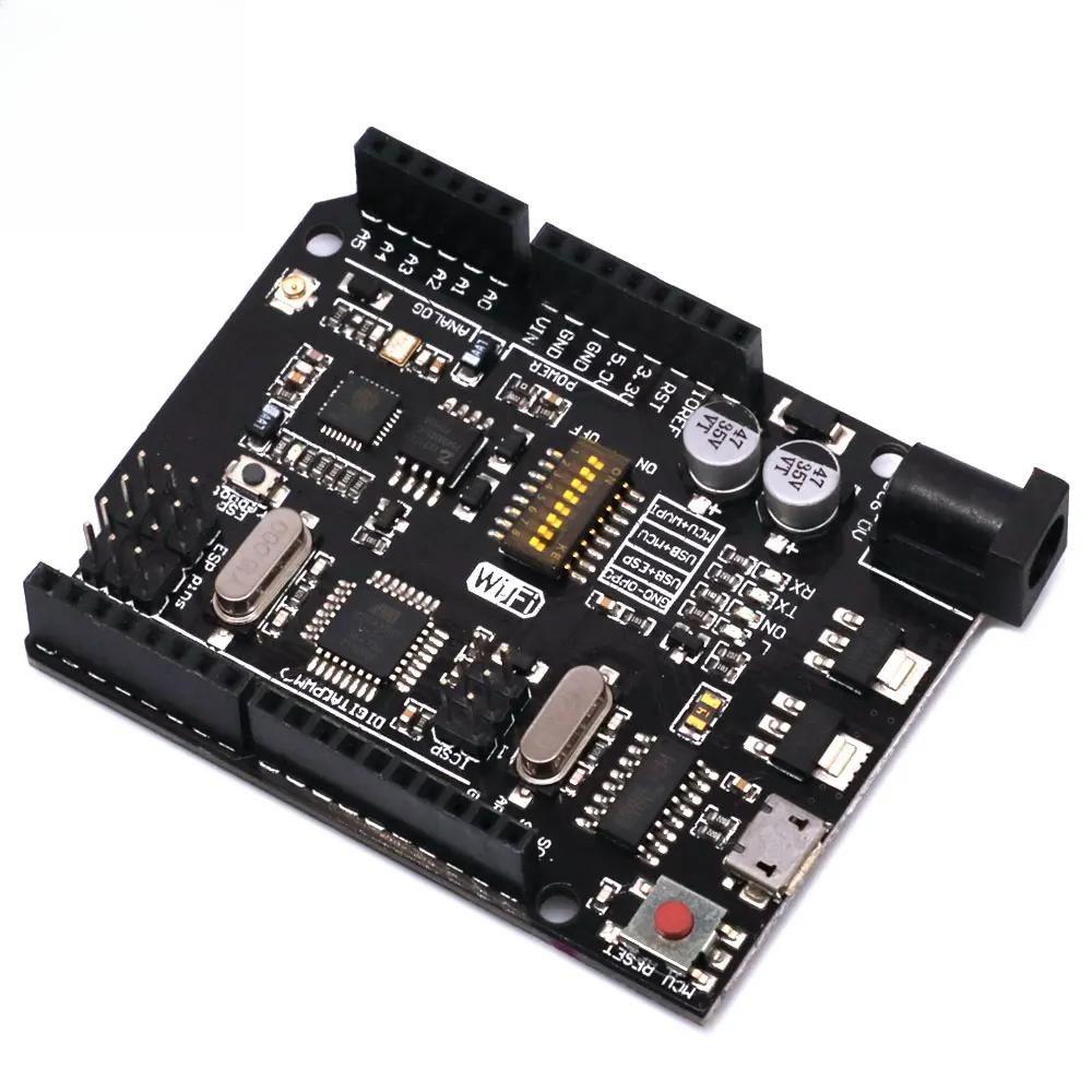 UNO+WiFi R3 ATmega328P+ESP8266 CH340 (32Mb memory) 6V-9V USB-TTL CH340G For Arduino NodeMCU WeMos One Development board
