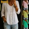 Women's Fashion Casual Long Sleeve V-Neck Blouses & Shirts