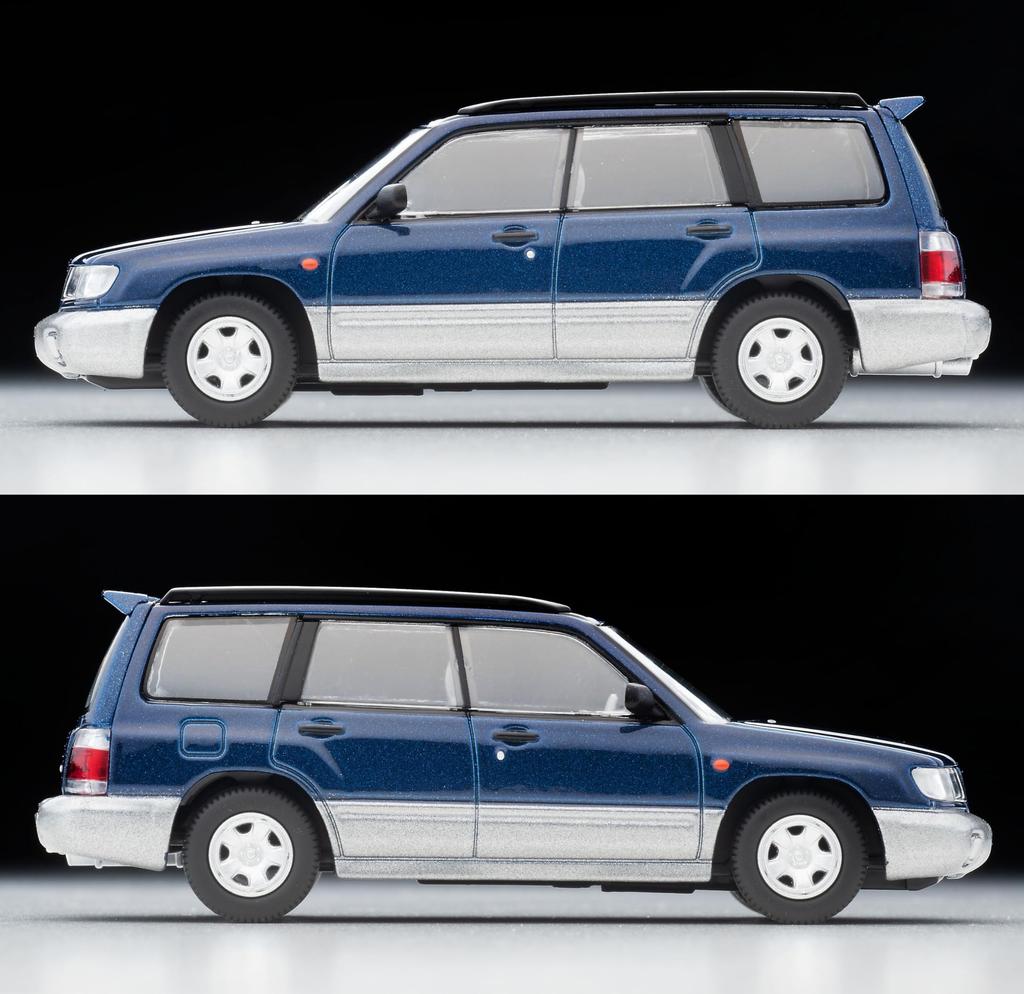 TOMYTEC Tomica Limited Vintage Neo LV-N328a Subaru Forester C20 Námořně šedá 97 Rok Hotový výrobek