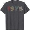 Vintage 1976 Cool 50 Year Old Bday 50th Birthday Men Women T-Shirt Cotton Vintage Clothes Tops