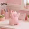 Unique Cat Gifts 3D Printed Pink Hugging Figurine, Adorable Sitting Kitten Statue with Raised Paws, Desktop Decor Kawaii Desk Car Dashboard