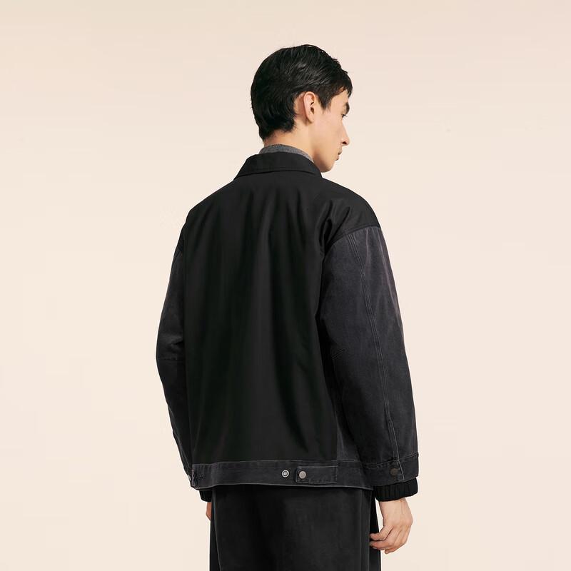 CROQUIS Men's 2024 Autumn Loose Fit Lapel Long Sleeve Jacket