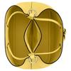 Coach Rowan 21 Gold Hardware Leather Bucket Bag Crossbody Shoulder Bag Small Women Yellow