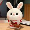 Weiches Kaninchen Lalafanfan Kaninchen Café Mädchen Plüschtier Niedlich 30cm Kawaii Lalafanfan Puppe mit Brille mit Kleidung Spielzeug Geschenk