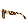 Dior Letter Design Acetate Square Sunglasses Women sunglasses Yellow MISSS2IXR