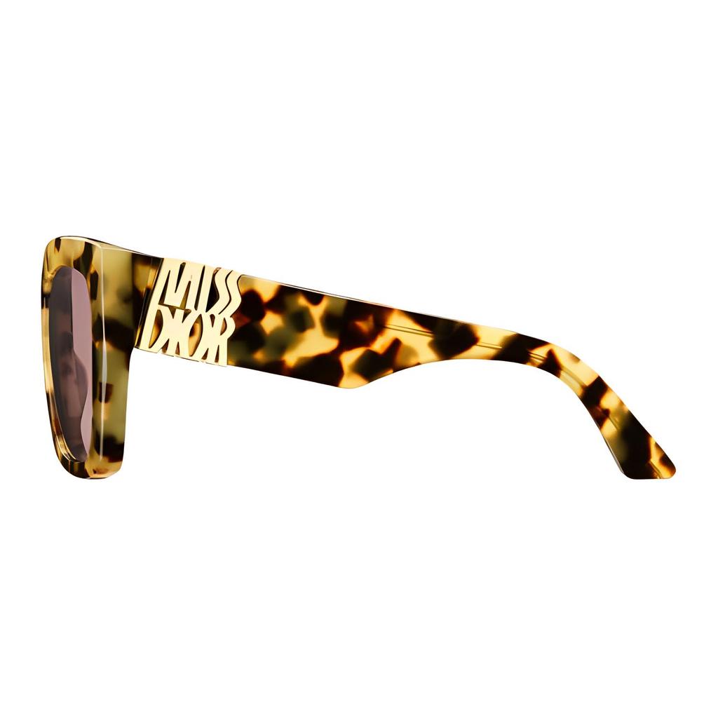 Dior Letter Design Acetate Square Sunglasses Women sunglasses Yellow MISSS2IXR