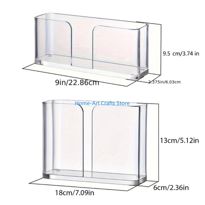 Y3NA Modern Clear Napkin Rack Acrylic Serviette Dispenser for Parties and Dinners