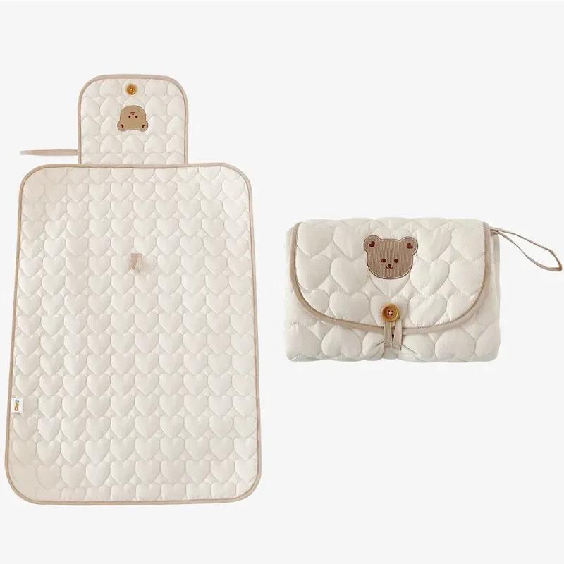 

Foldable Portable Diaper Changing Pad Baby Infant Diaper Urine Mat For Newborn Simple Bedding Changing Cover Pad Set