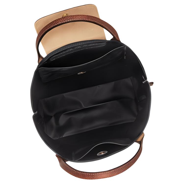Longchamp Le Pliage Medium Handbag With Gold Accents And Snap Closure Women Handbags Black 10168089001
