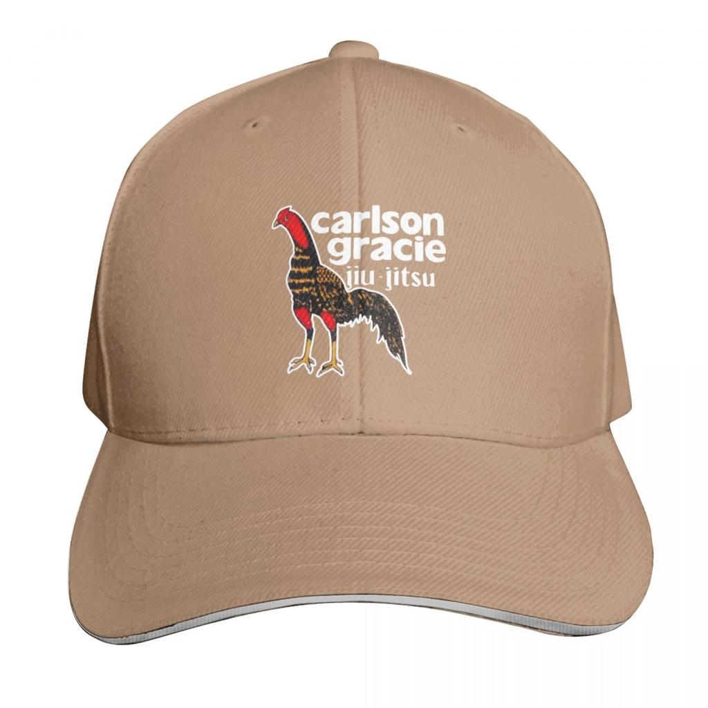 Carlson Gracie Team Logo Rooster Baseball Cap Rave Beach Hat Big Size Hat Horse Hat Womens Unisexs
