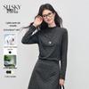 SLLSKY Women's Mock Neck Long Sleeve Slim Fit Base Layer Top