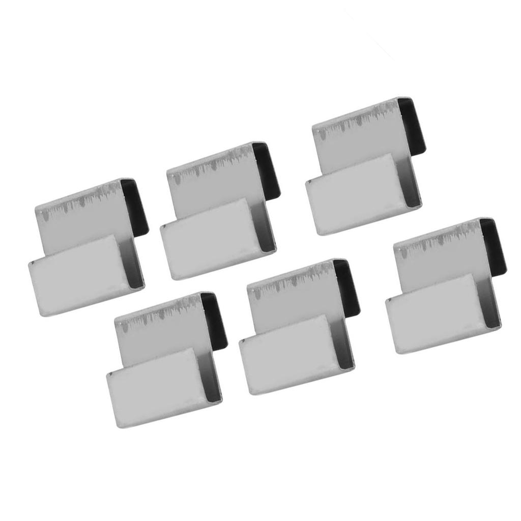 50pcs Stainless Steel Greenhouse Overlap S Clips Durable Glass Frame Fixing Clamp