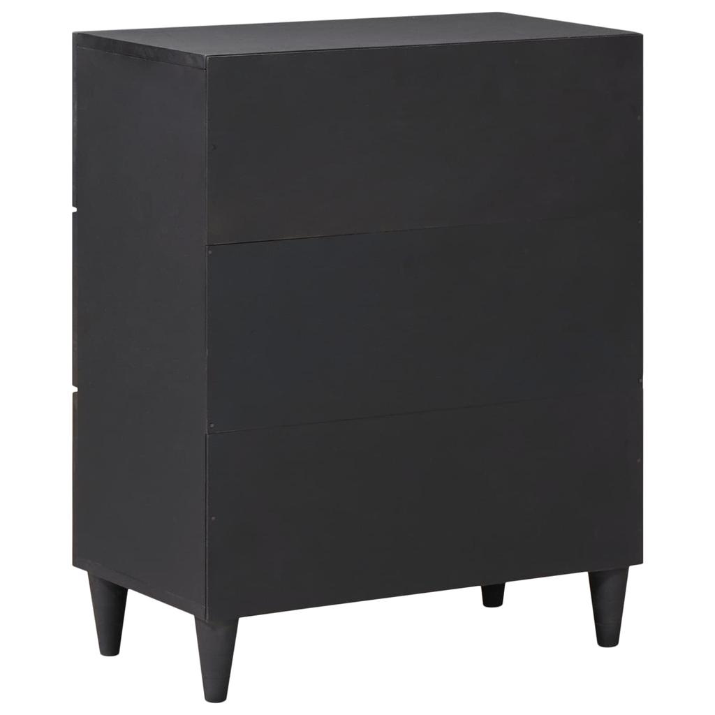 Storage Cabinet Multicolored 60 X 33.5 X 75 Cm Solid Mango Wood