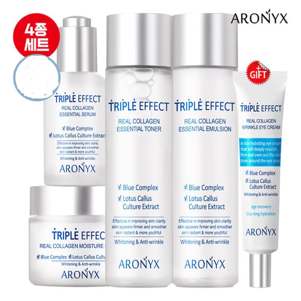 

Triple effect 4-piece set Toner 150ml + Emulsion 150ml + Serum 50ml + Cream 50ml + Eye cream