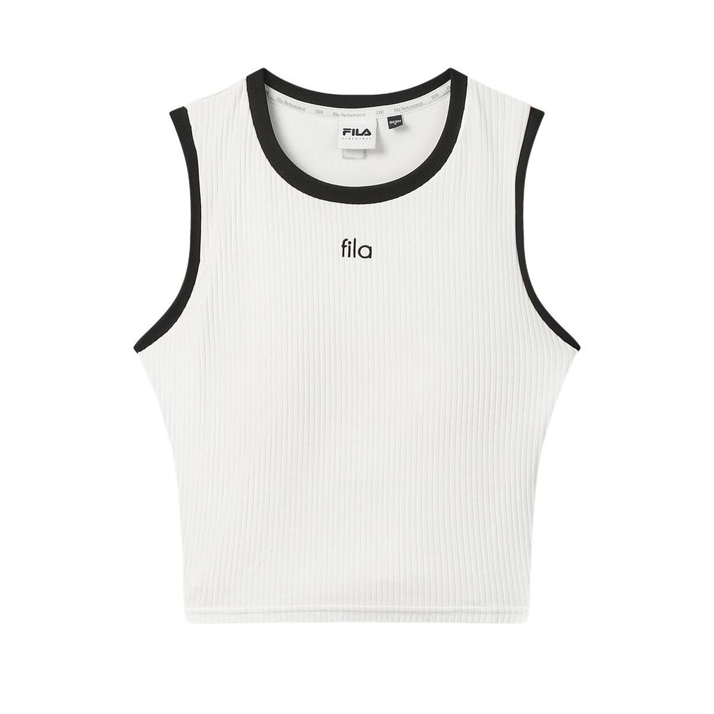 Fila Original SS25 Fashion Casual Comfortable Slim Fit Sleeveless Tank Top Women Tops F71W539113F-WT