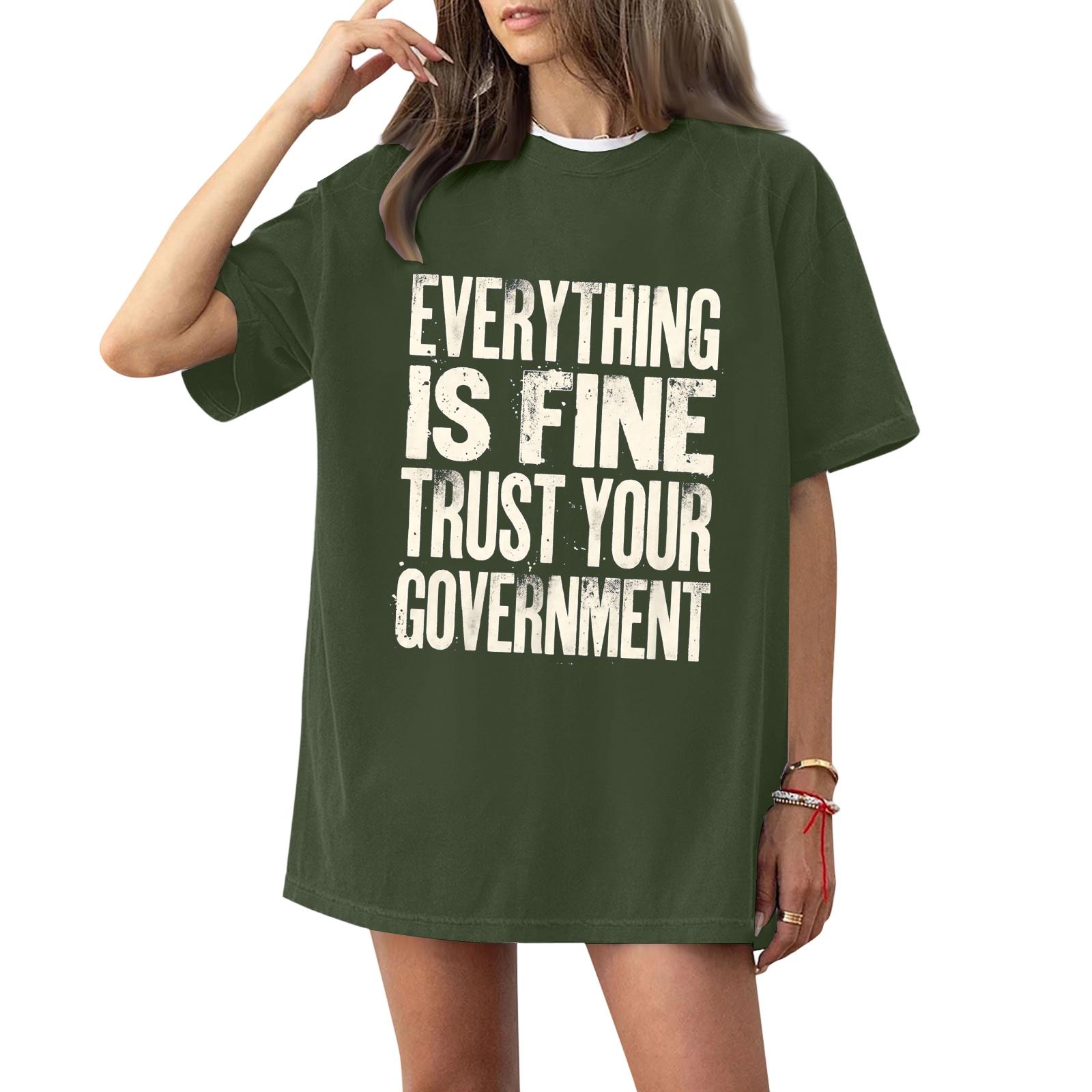 

Women s And Men s Fashionable Round Neck Casual Print Short Sleeved T-shirt Top L армия зеленый