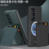 For Samsung Z Fold 7 Case Magnetic Suction Leather Card Holder Slot Screen Protector Glass Film Wallet Cover Cash Pocket
