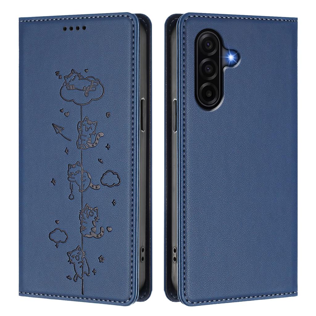 SUTENI G3 For Samsung Galaxy Z Fold5 5G Magnetic Case Waxy Texture Rotating Kickstand Leather Phone
