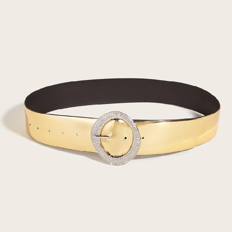 Female Belt Gold Color Glitter Waist Belt Decorative Belts for Womens Jeans