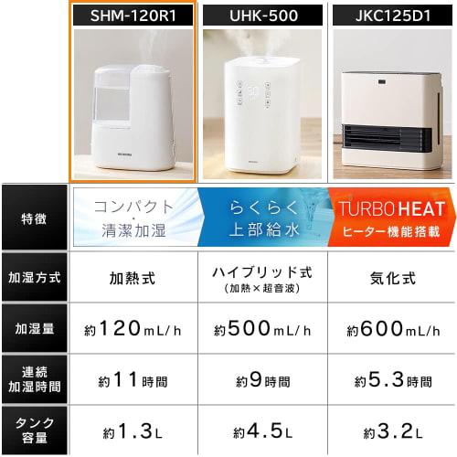 Iris Ohyama Humidifier Steam Type (Heating Type) Humidification Volume 120ml Tank Capacity 1.3L ~3 tatami 11 Hours Continuous Humidification Aroma Com