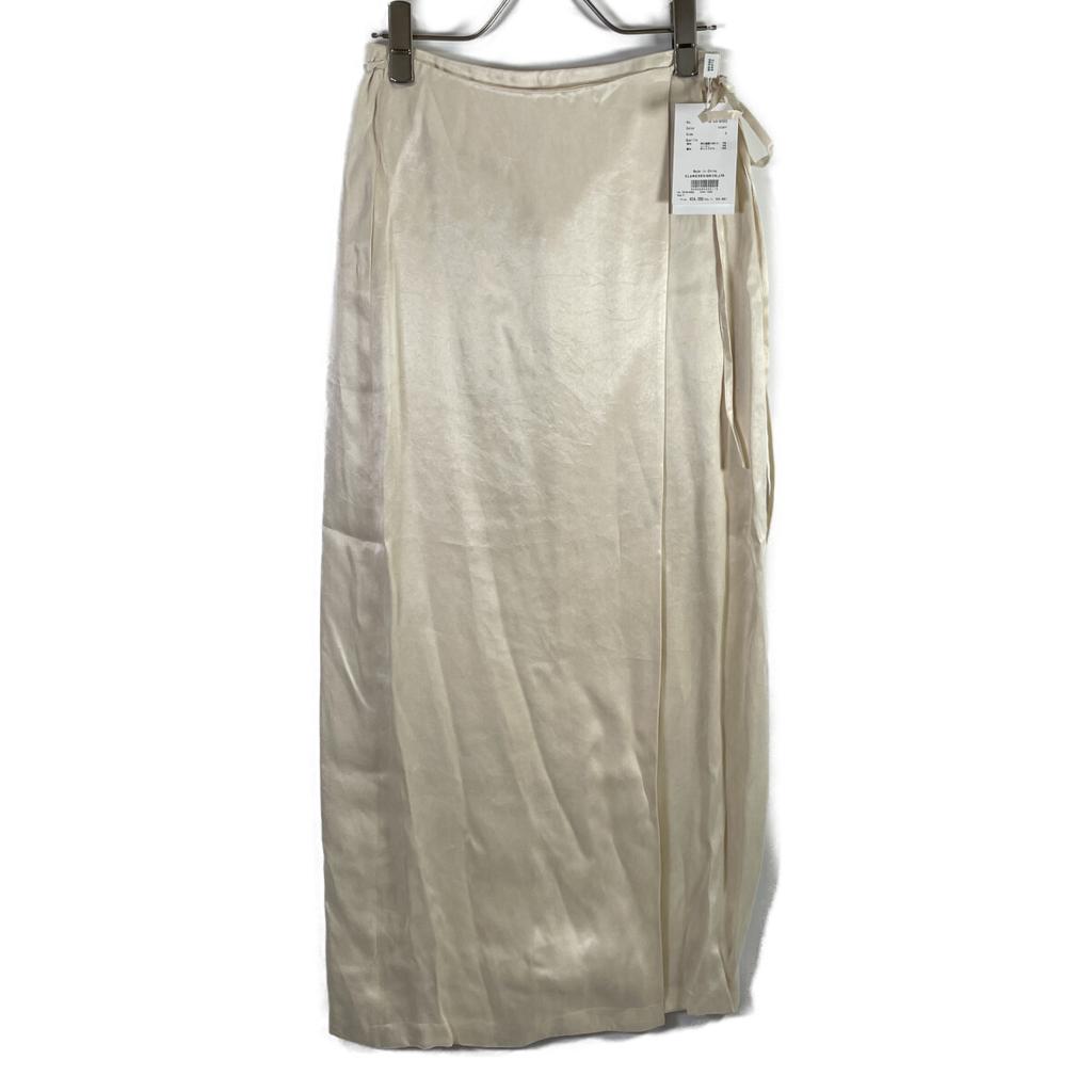 CLANE 25 Stainless Steel Ivory 18109-6002 2WAY ADJUST WRAP SKIRT skirt 0 whiteUsed