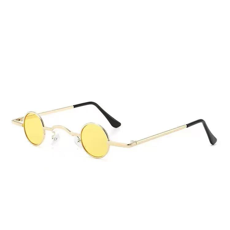 Retro ROC Small Round Prince Mirror Punk Mini Hip Hop Sunglasses