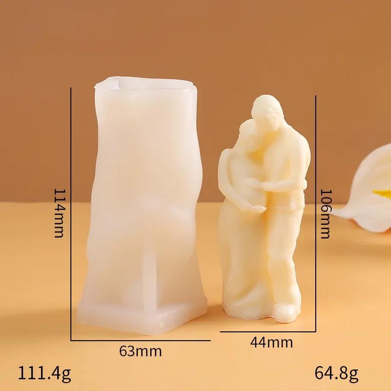 Home Crafts Girl Silicone Candle Molds DIY Rose Blindfolded Female Aromath Gpysum Home Decor Making Women Head Art Candle Mould
