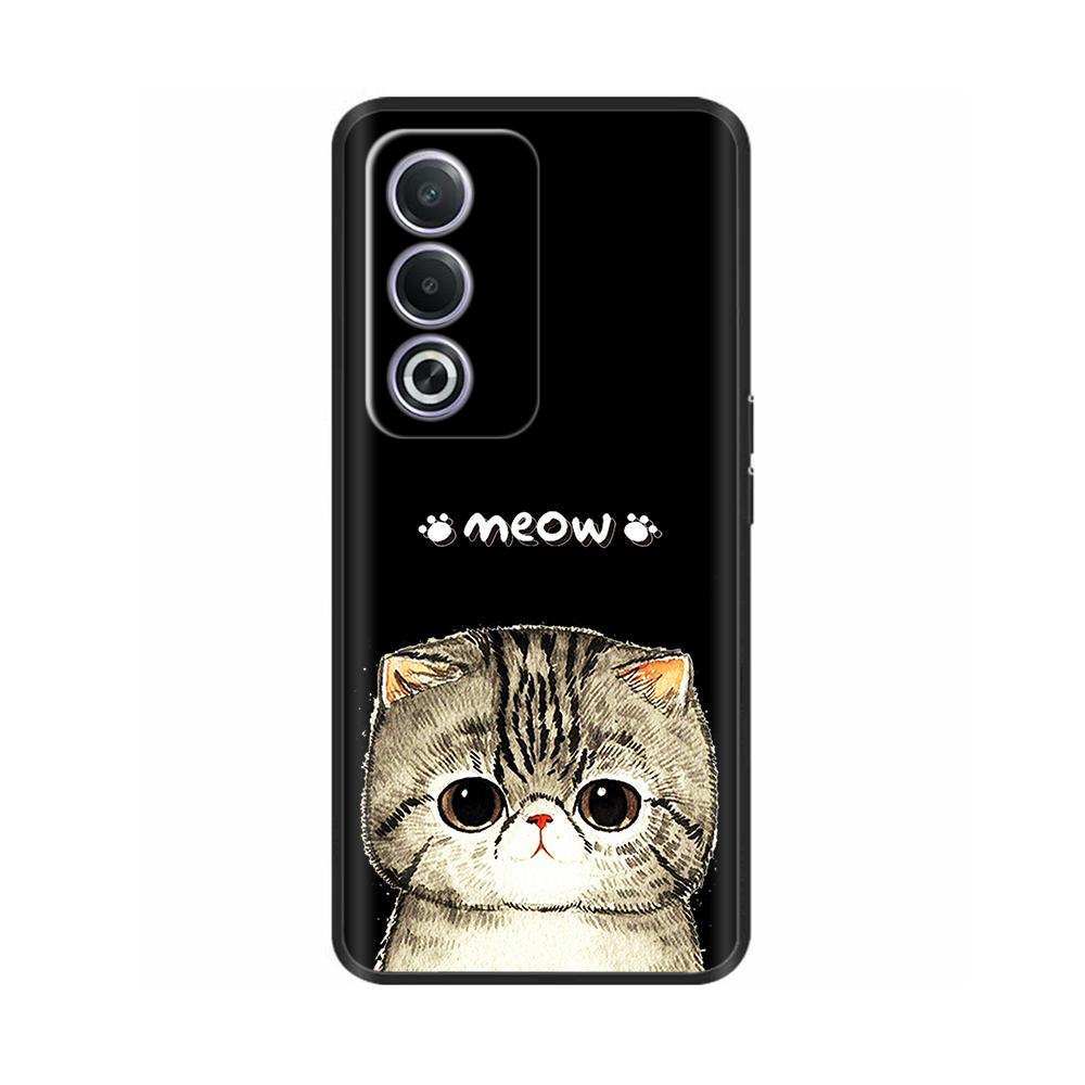 Phone Case for OPPO K12X 5G 6.67" CPH2667 Protection Luxury  Soft Black Silicone Shockproof Shell Painted Back Cover Funda Coque