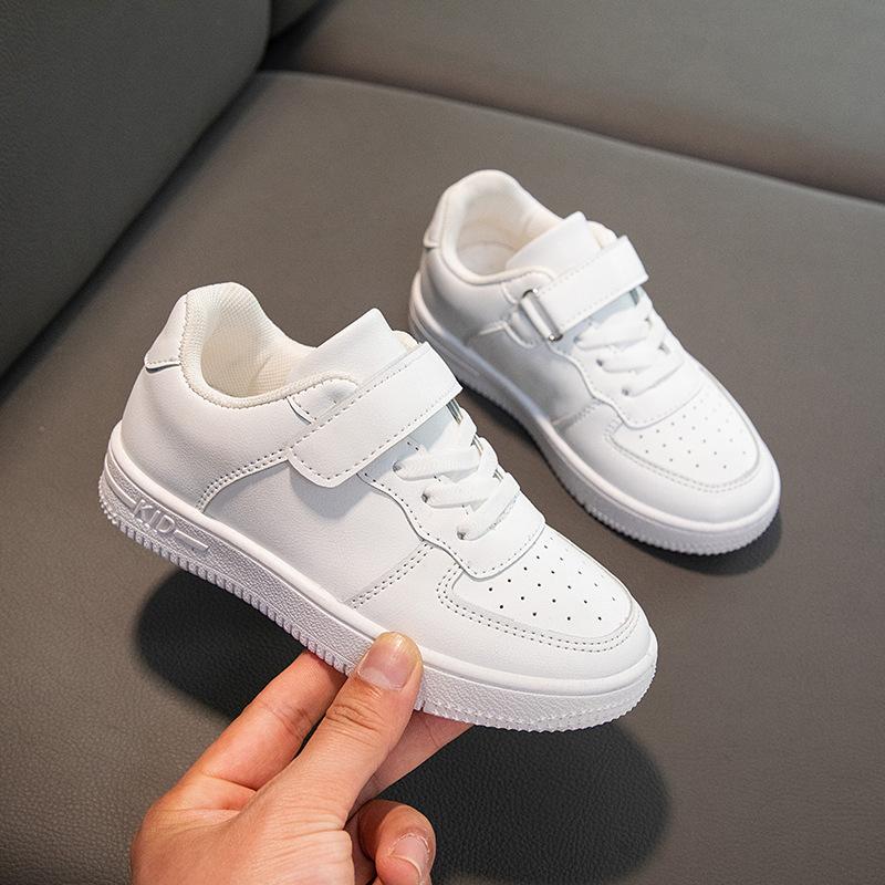 

Детская повседневная обувь сетчатые кроссовки для мальчиков спортивные дышащие теннисные кроссовки для маленьких девочек весенняя мода Shell белые кроссовки 28(Insole18cm)