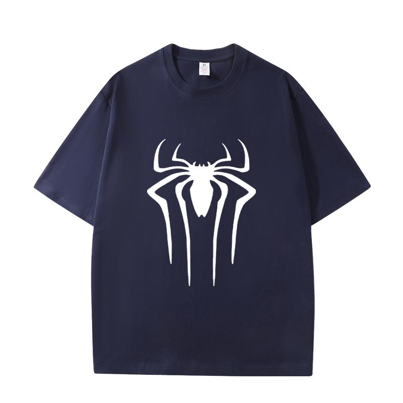 D06-66 MINISO 2026 Summer High-quality Printed Pure Cotton Shoulder Style Men's and Women's Round Neck Short Sleeved Couple T-shirt